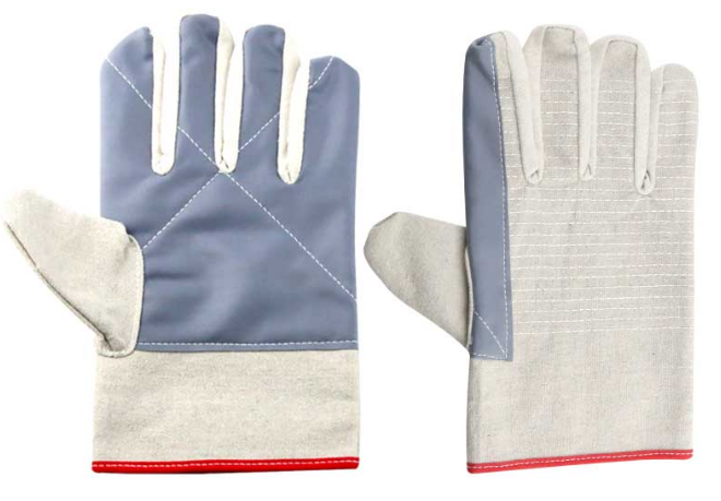 掌面加固麂皮绒帆布手套