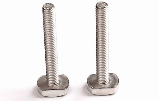 QD/强达螺丝 GB37 T形槽用螺栓 不锈钢304 A2-70 本色 全牙 粗牙 M8×45 1个