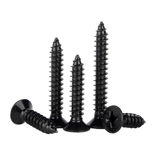 十字槽沉头木螺钉碳钢发黑 M4×30 厂标 1个