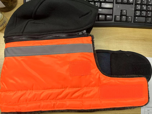 可拆卸拉链款6孔防寒帽