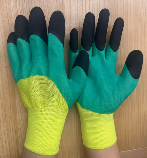 乳胶发泡涂层手套